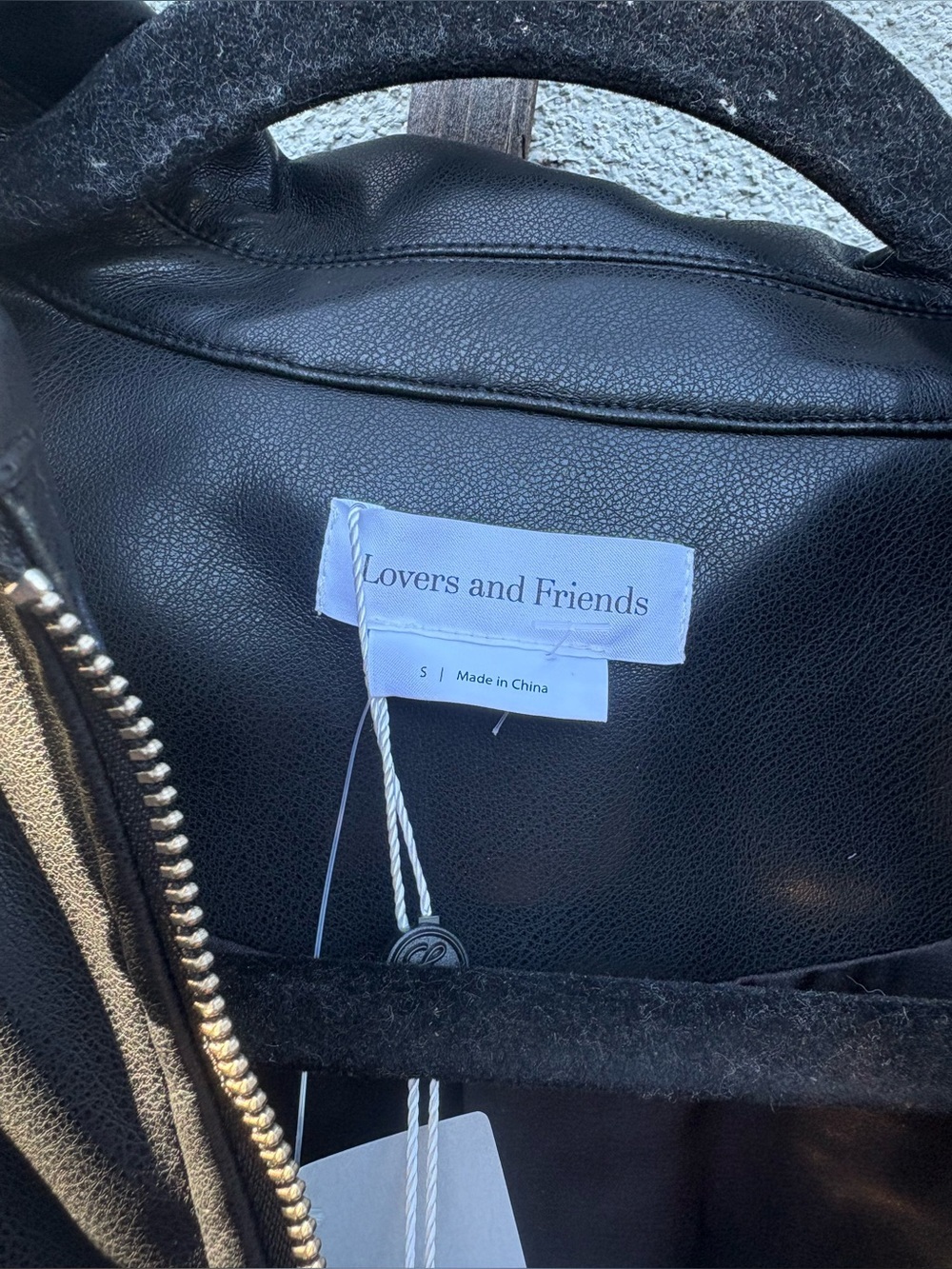 Lovers + Friends Greta Faux Leather Jacket in Black New with Tags! - Picture 6 of 11